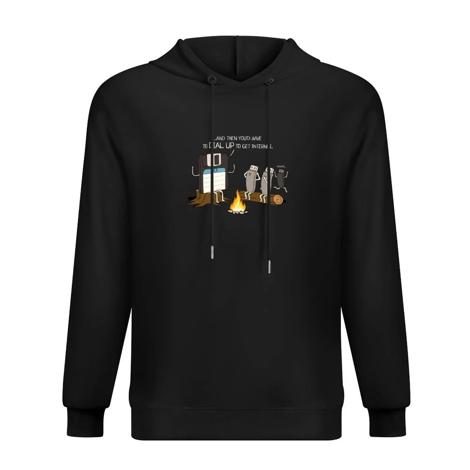 

Campfire Tales of Dial Up Internet Funny Computer Nerd Hoodie anime clothes clothes for men mens clothing oversized hoodie