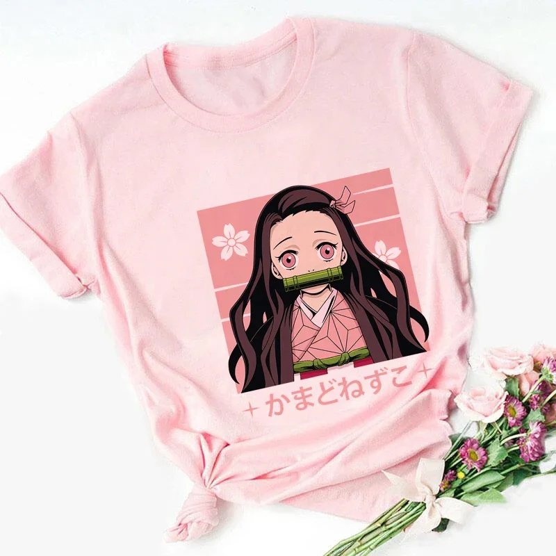 

Cute Anime Kawaii Print T-shirt Pink Kid Bamboo T-shirts Children Baby Cute Harajuku Kawaii Clothes Boy Girl Tees Tops Gift