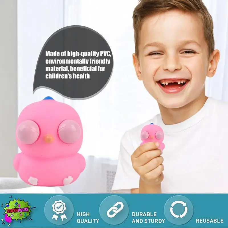 

Игрушки для цыплят сжимания глаз, курица, мультяшная игрушка для сжатия, мягкий эластичный шарик, снятие стресса, забавные гаджеты для взрослых и