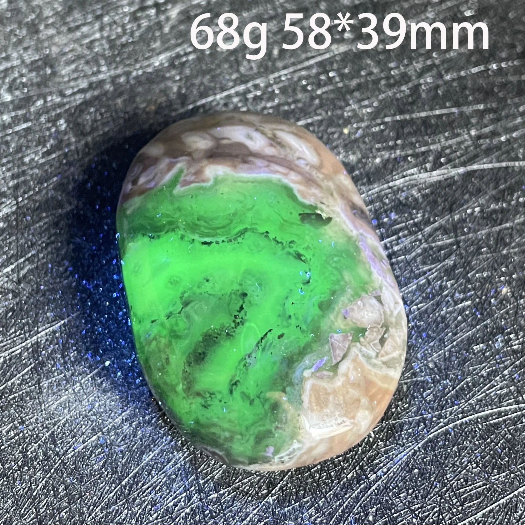 Natural fluorescence effect Volcanic Agate Crystal Palm Stone Energy Quartz Polished Rock Reiki Healing Aquarium Gifts Decor