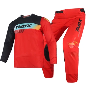 Two X Moto Team Motocross Gear Set Off Road Pocket Dirt Bike Jersey and Pants Combo MX Racing Clothing Set