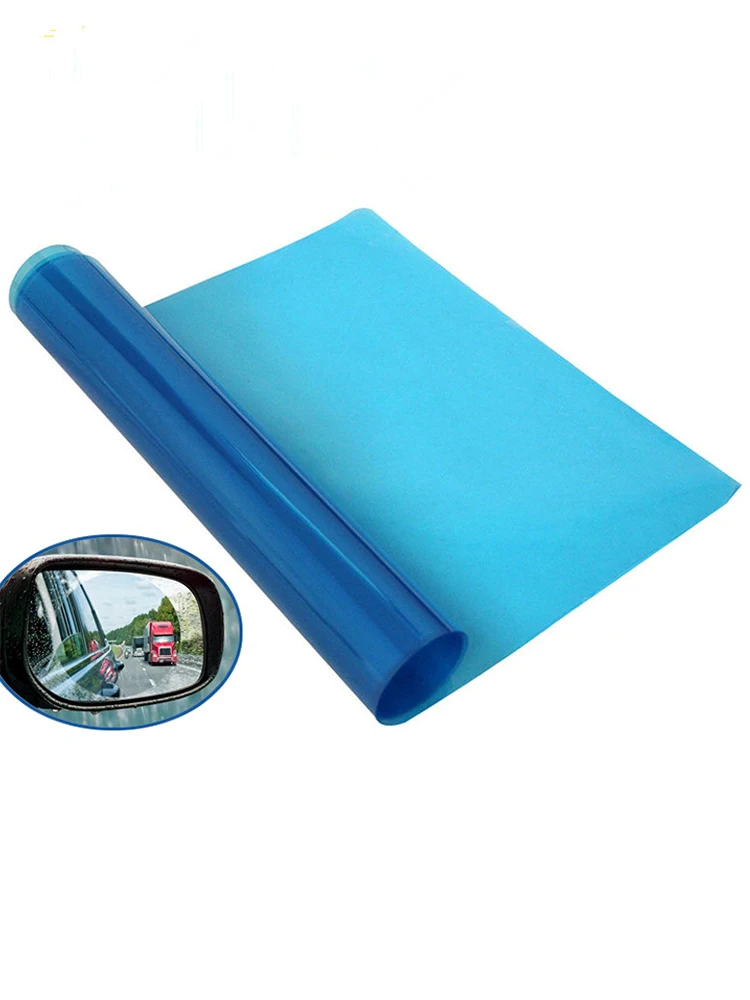 30cm x 100cm boczna szyba samochodowa folia przeciwdeszczowa przeciwmgielna przeciwdeszczowa, odporna na deszcz, domowa lustro łazienkowe wodoodporna naklejka — zdjęcie 2