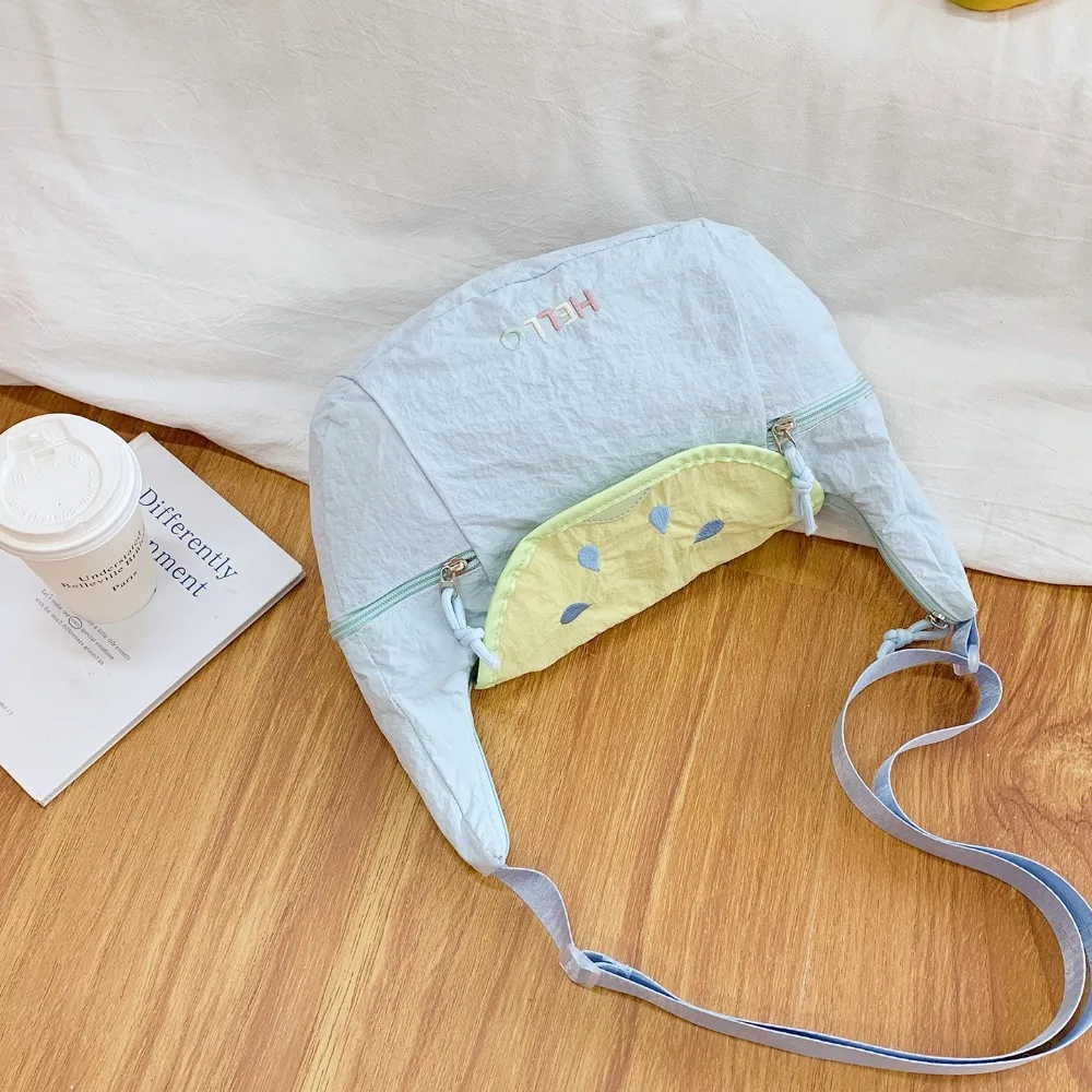 

Нейлоновая сумка через плечо в корейском стиле, милая легкая сумка через плечо в форме фруктов, большая сумка, тканевая сумка-мессенджер для офисного работника