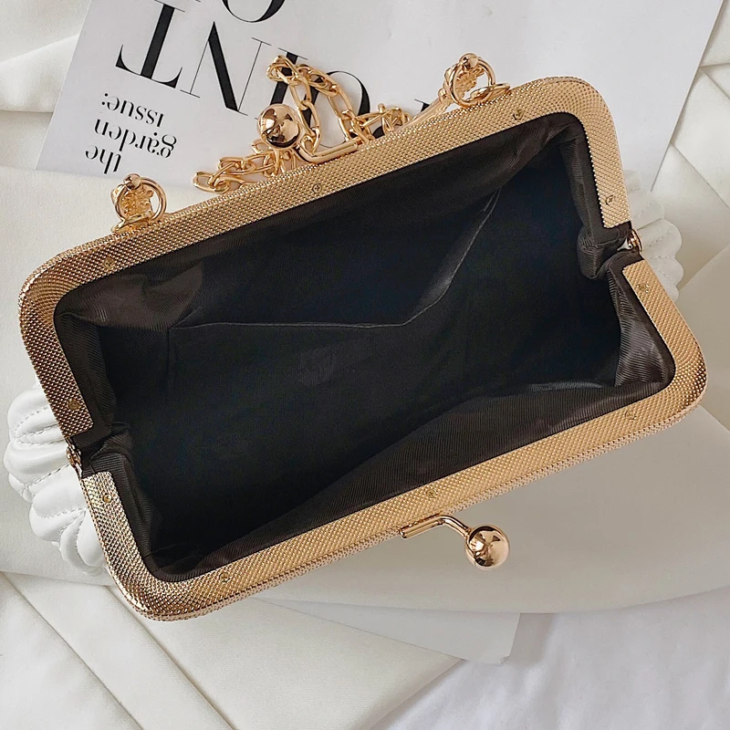 Elegant Handbags for Women 2022 Designer Luxury Wedding Party Women\'s Bag Trend Evening Bags Fashion Clip Bag Crossbody Bags