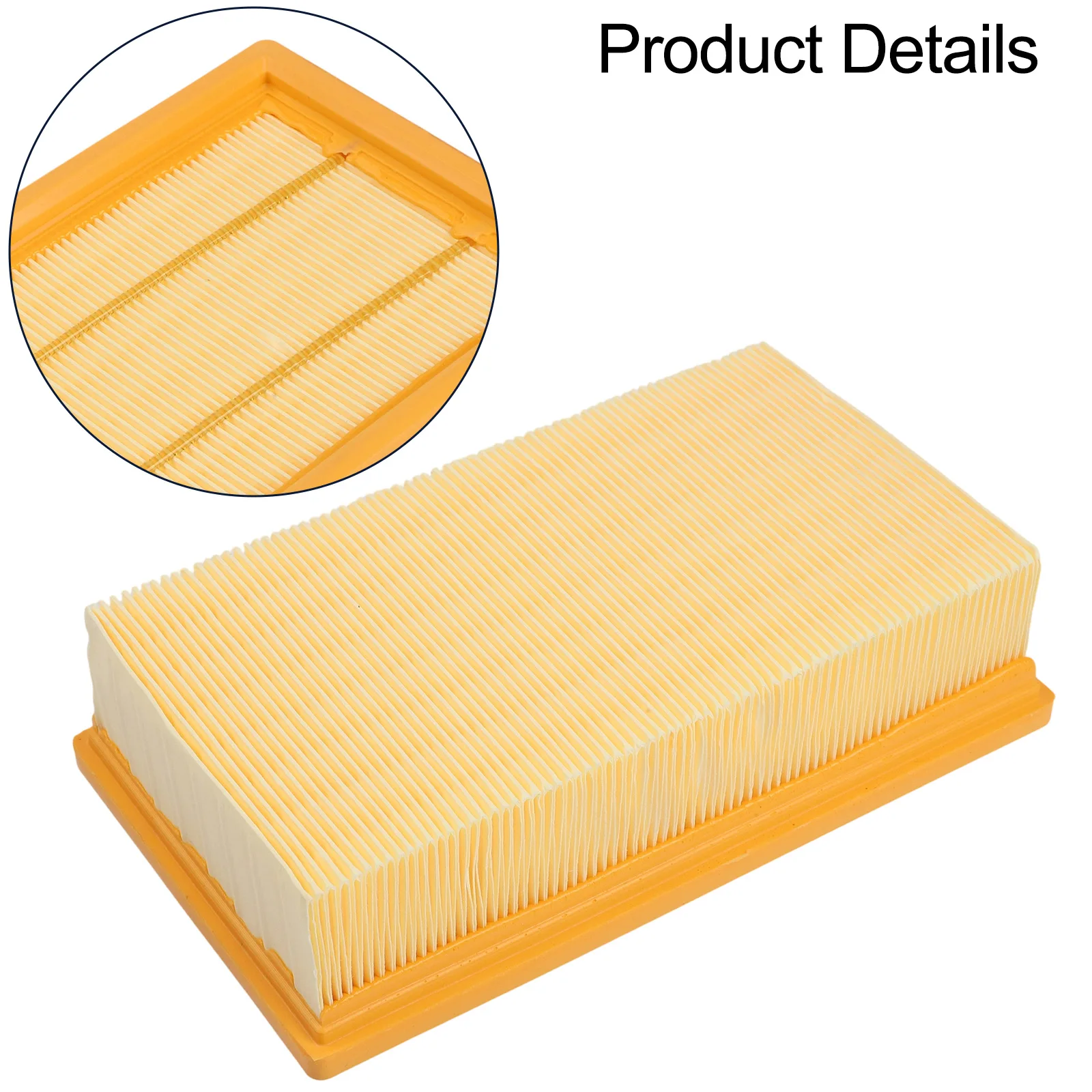 Dust Extraction 9.4 L X 5.5 W X 2.2 H 240 X 140 X 56mm Flat Pleated Filter Dust Extraction Replacement Part Dust Extractor