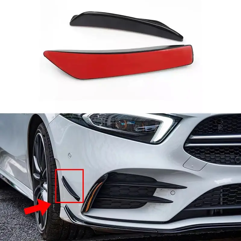 For Mercedes Benz A Class W177 AMG A180 A200 A250 A35 2019 2020+ Front Bumper Fog Lamp Air Vent Cover Trim Sticker Car Styling