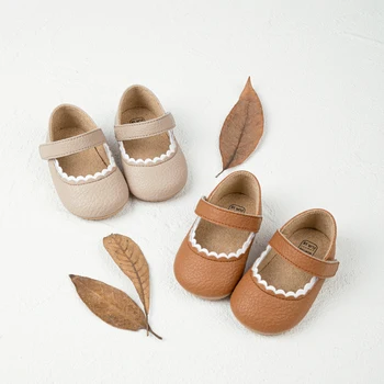 KIDSUN Scarpe da bambina Scarpe da principessa multicolori per bambini Scarpe da culla antiscivolo con suola morbida Primi camminatori 0-18M