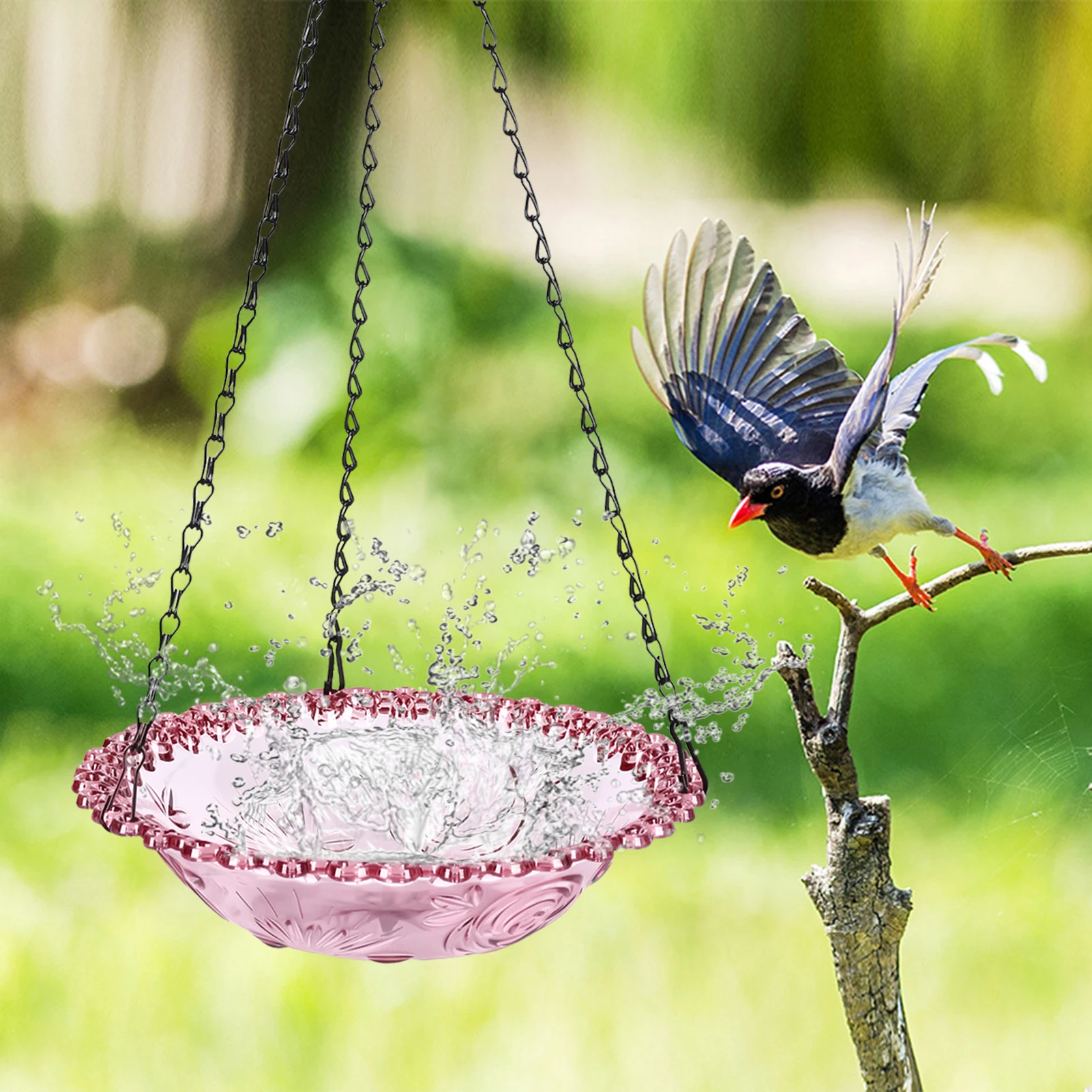 Hangable Outdoor Bird Feeders Oriole Feeder Outdoor Pendant Decoration Suitable for Garden Backyard Patio