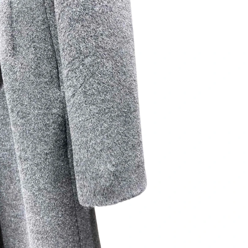 24new outerwear novos casacos e jaquetas 90% lã novo casaco de lã cinza trench coat longo casaco de lã casaco de alta qualidade fino ajuste