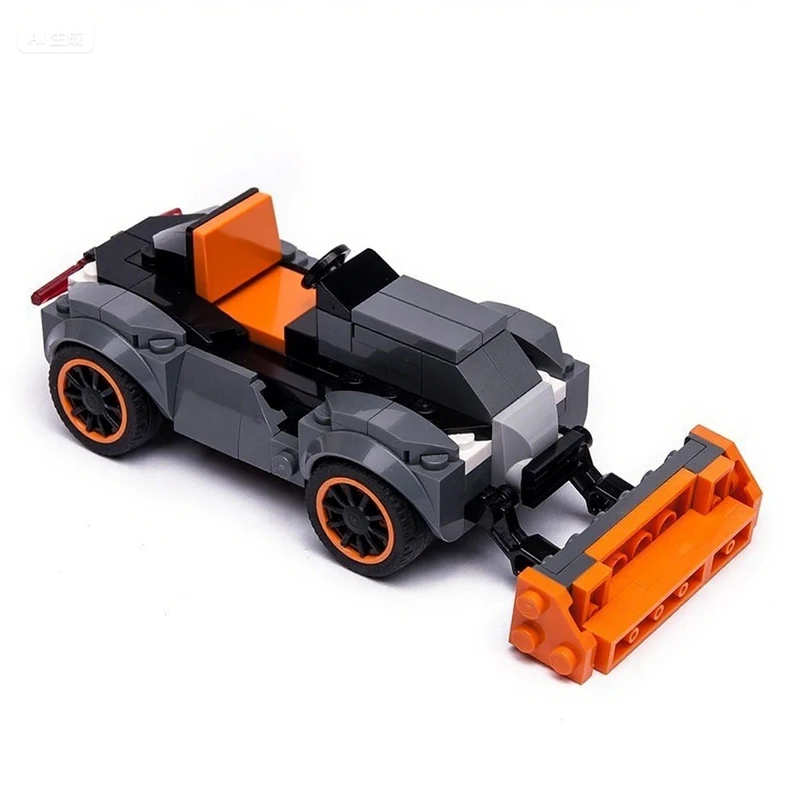 21742 Schnee Entfernung Traktor Montage Auto Modell Kleine Partikel Baustein Set MOC Technische Autos Teile Spielzeug Geschenk