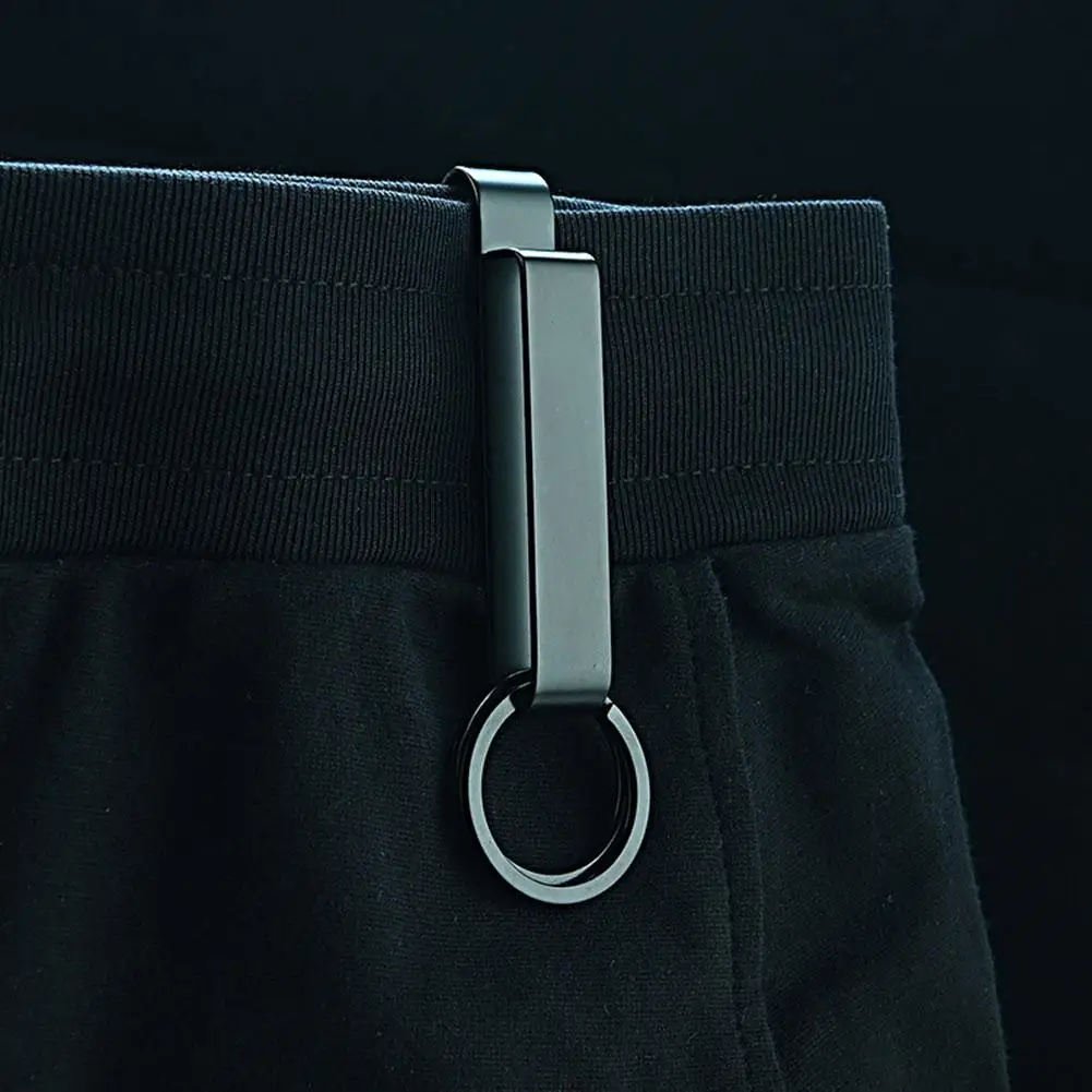 Edelstahl Gürtel Haken Karabiner Auto Schlüssel bund Gürtel Kleiderbügel Flaschen haken Camp Wasser halter taktische Outdoor EDC Schnalle Werkzeug – Detail 6