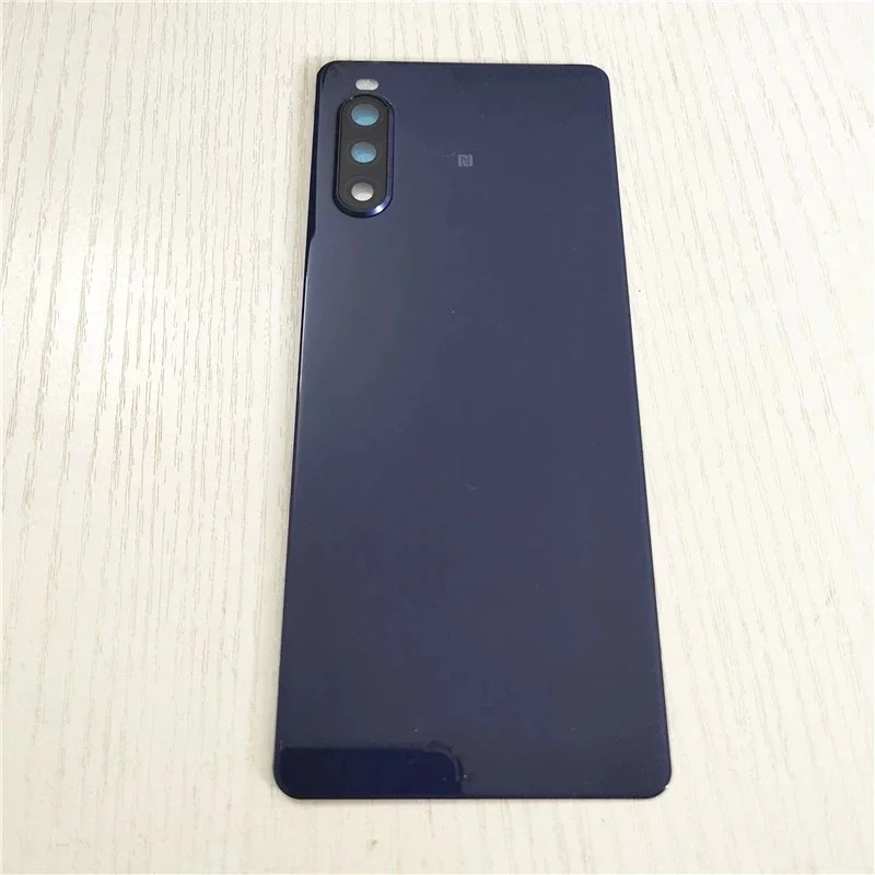 Back Cover For Sony Xperia 10 II Xperia10ii XQ-AU51 AU52 Housing Battery Door Repair Phone Replace Rear Case   Logo Camera Lens