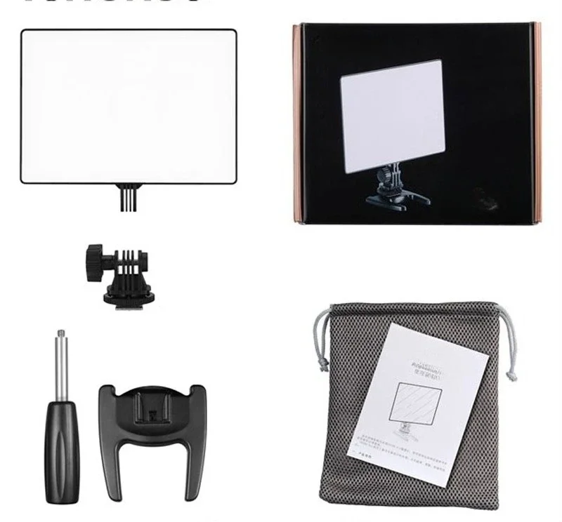 

Thin and light LED photography, soft dual color temperature fill light external shooting live streaming host light