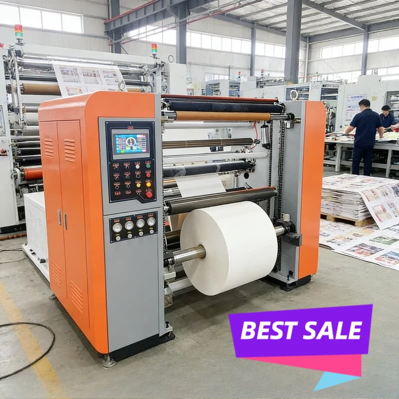 Automatic Paper Slitter Rewinder Cutting Machine Industrial Guillotine for Label Roll Slitting Adhesive Tape Customized Hot Sale