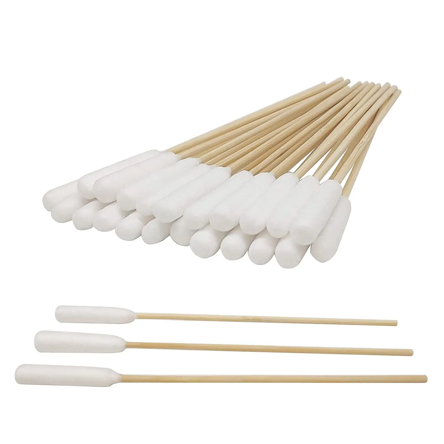 

6.3" Long Cotton Swabs for Pet Ear Cleaning & Makeup, 100 Pcs