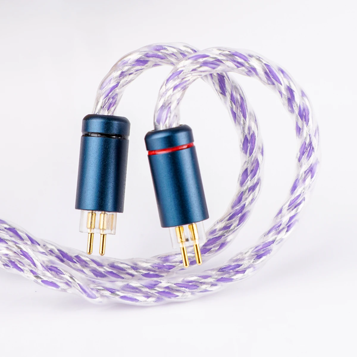 NICEHCK EpicLite Cable HiFi 6N materia prima de plata pura auricular Cable de actualización 2 pines enchufe de latón plateado para Himalaya V16 4U