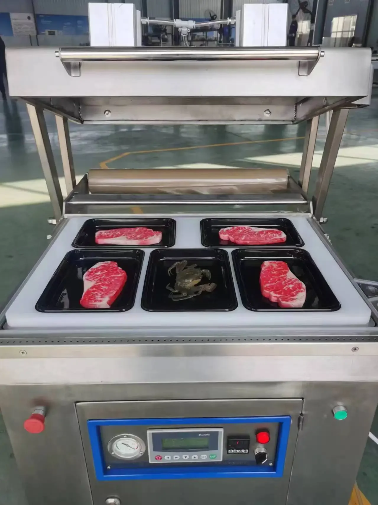 Electric Vacuum Skin Packaging Sealing Machine for Home Use & Manufacturing Plant Fresh Meat & Seafood Food Vacuum Sealer