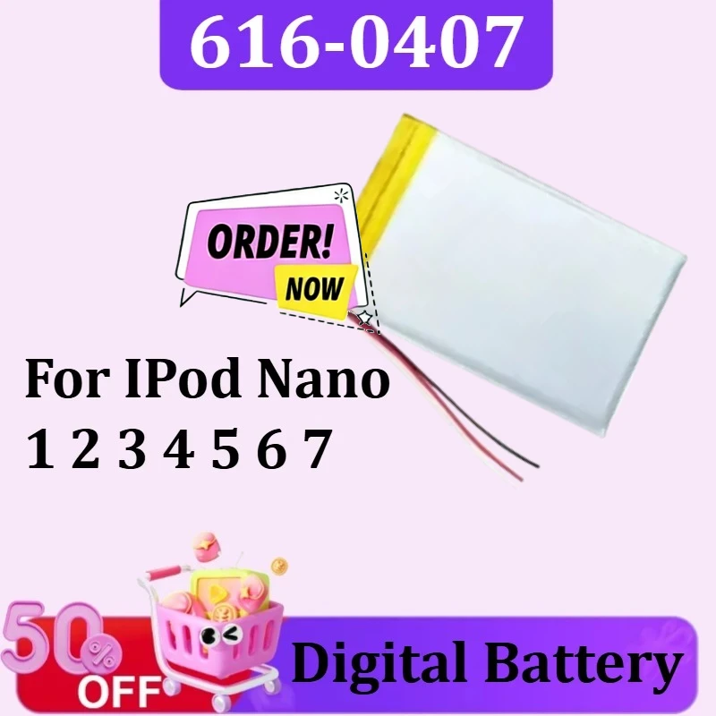 616-0407 for IPod Nano 1 2 3 4 5 6 7 Lithium Batteries Replacement Battery