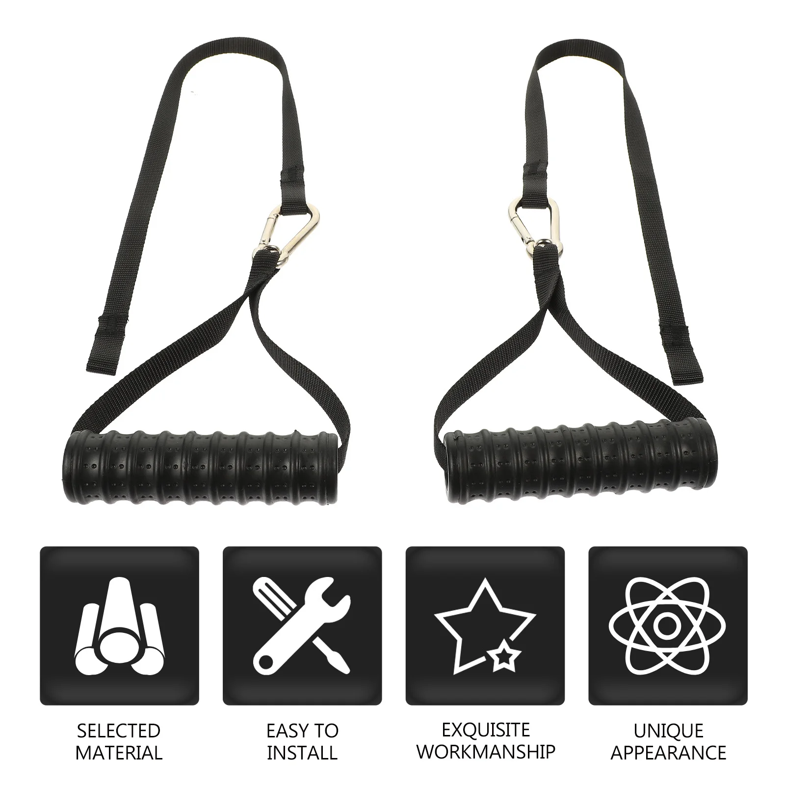 

Extra For Gym Workout Strength Training Equipment Durable Nylon Ergonomic Muscle Training Handle Heavy Duty