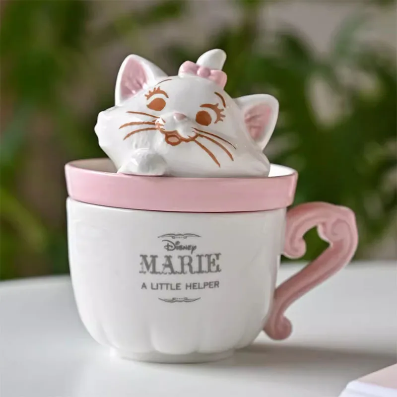 Disney Marie Cat Coffee Cup Action Figure Toys Ceramic The Aristocats Marie \