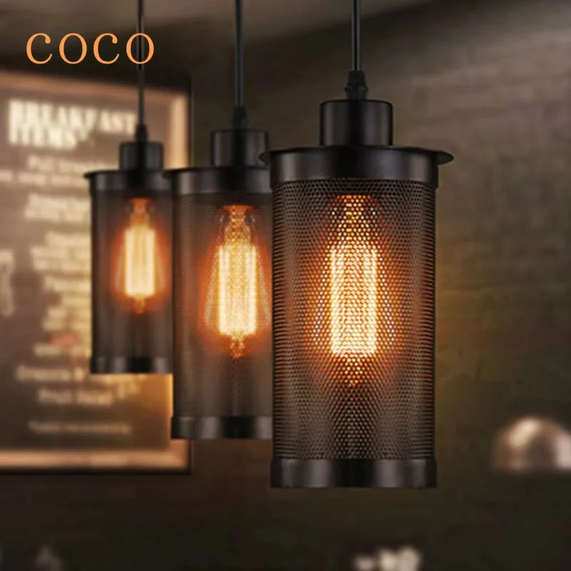 2024 Modern New Solid Wood Chandelier Home Lighting American Style Living Room, Bedroom, Dining Room, Kitchen Retro Chicken Wire