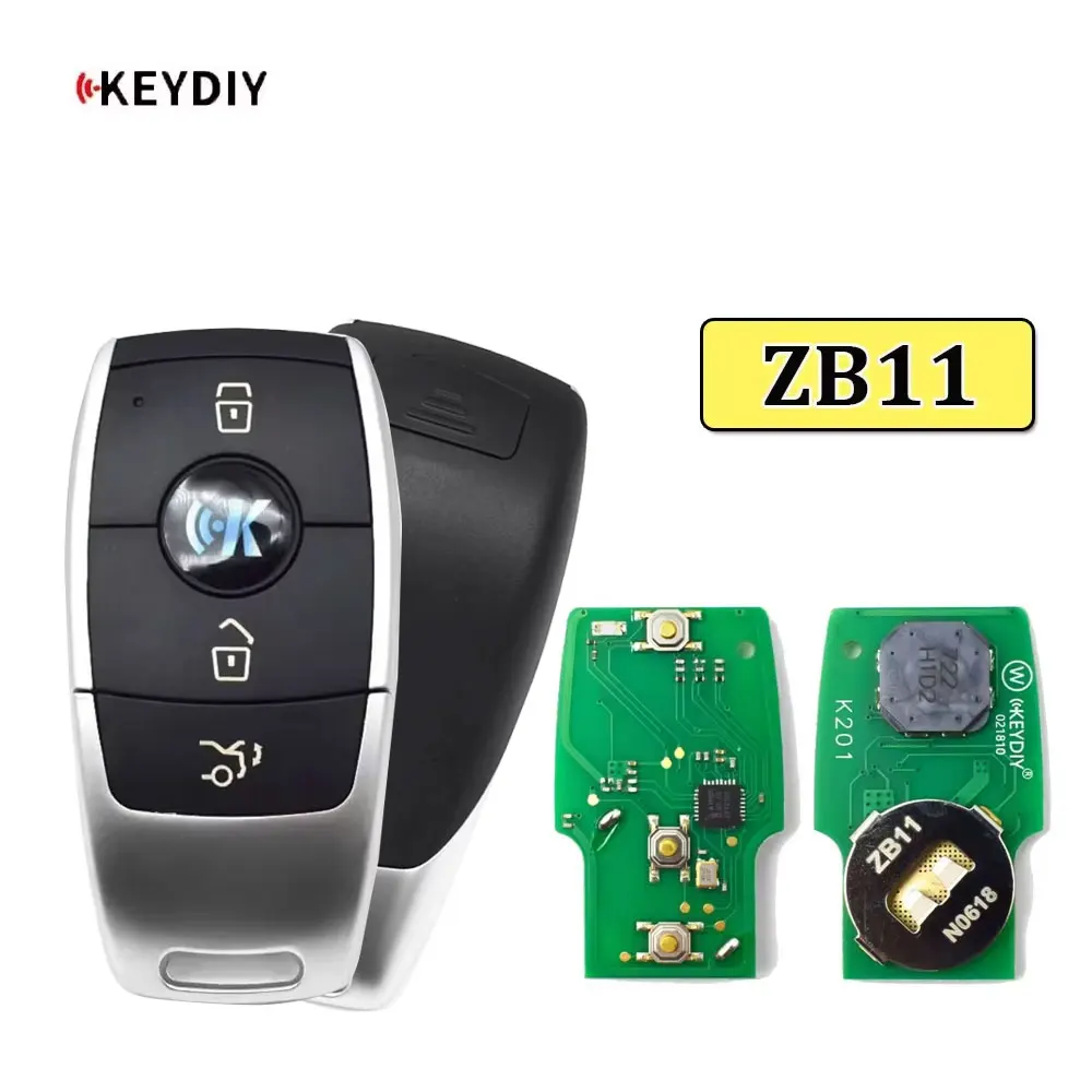 

KEYDIY ZB11 Универсальный смарт-брелок с дистанционным управлением, сменный 3 кнопки для генератора KD-X2, программатора Keylessgo KD, автомобильный дистанционный ключ