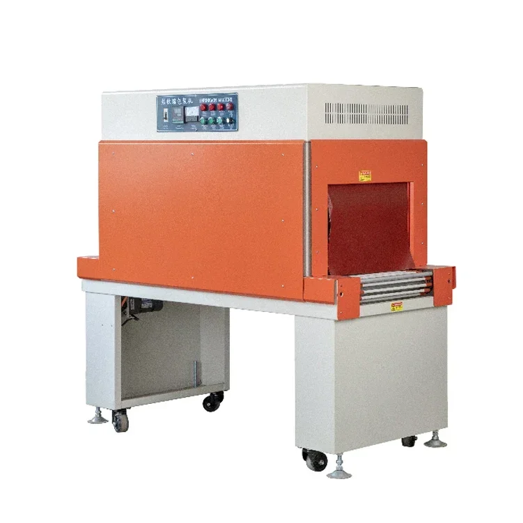 

Tabletop Quality Heat Shrink Tunnel Packing Machine With Chain Conveyor Plastic Film Shrink Wrapping Machine