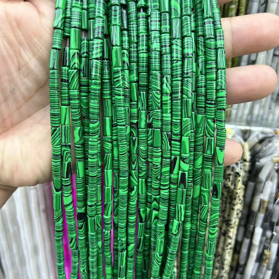 Noter Natural Stone Cylindrical Strip Beads For Jewelry Making Loose 4×13mm Grade A Beads DIY Bracelet Necklace Anklet Wholesale