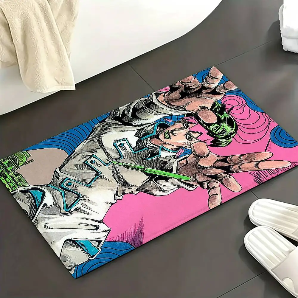 J-Jojo B-Bizarre A-AdventureS Bedroom Decor Carpet for Living Room Thick Plush Study Floor Mat Home Fluffy Soft Rug 5