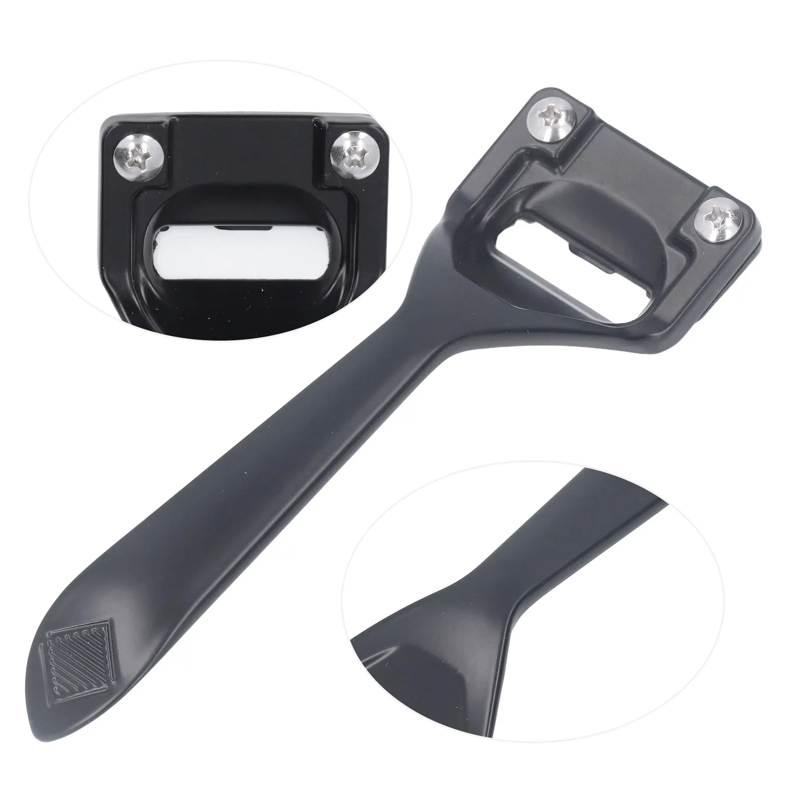 Leather Skiving Knife 3 Blades with Durable Alloy Handle Modern Black Portable for Leathercraft Edge Thinning and Beveling Tool view 4