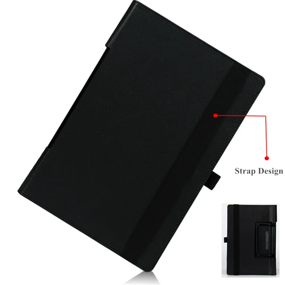 For Lenovo Yoga Pad Pro 13.3 Tablet Case Folding Stand Holder Lichee Pattern Pu Leather for Lenovo Yoga Pad 11 Protect Shell