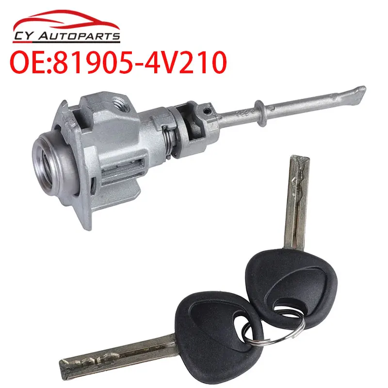 New Front Left Door Lock Cylinder With 2 Keys For Hyundai 81905-4V210 819054V210