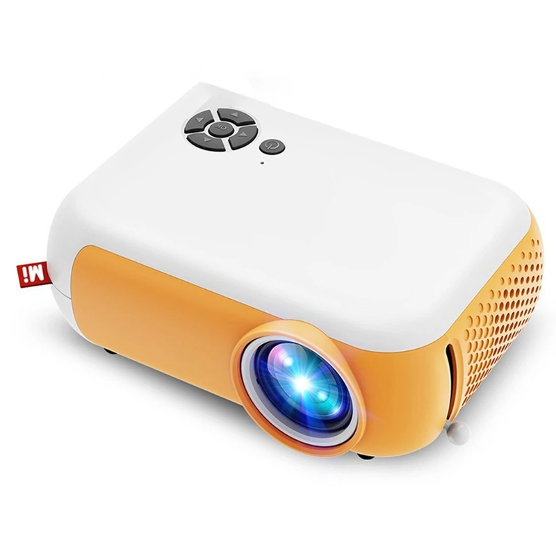 A10 Portable Mini Video Projector 480X360 Pixel Beamer Home Theater Phone Mirroring Movie Display Projector Gift Durable EU Plug