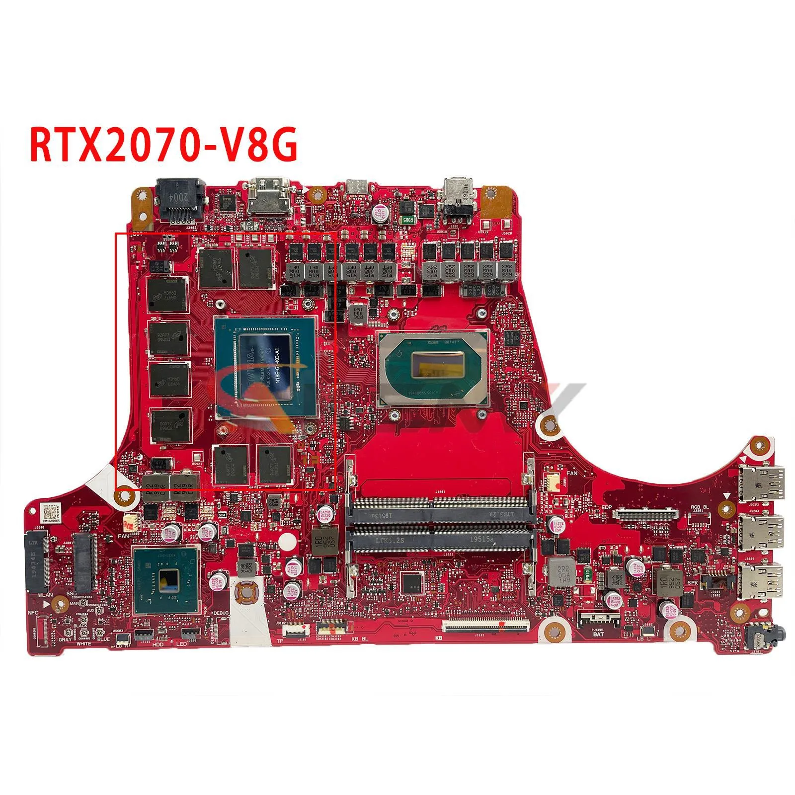 Imagem -02 - Placa-mãe para Laptop Asus Rog Strix S5d S7d G731g G731gu G731gw G731g G531g Placa-mãe para Laptop I5i7 Gtx1660ti Rtx2060 Rtx2070