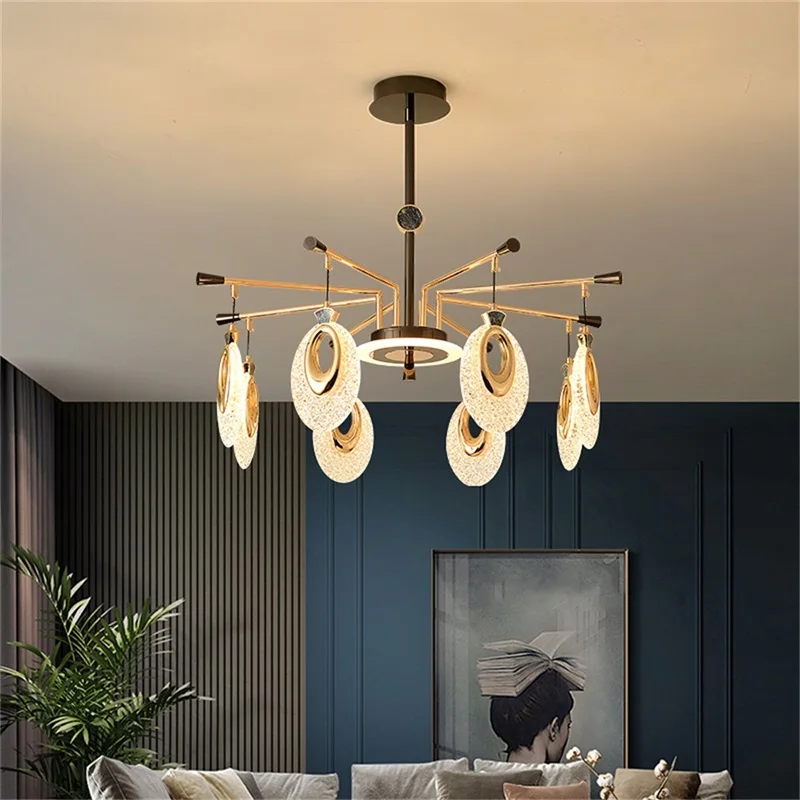 TINNY Nordic LED Chandelier Lamps Fixtures Creative Pendant Light Home for Living Room Decoration