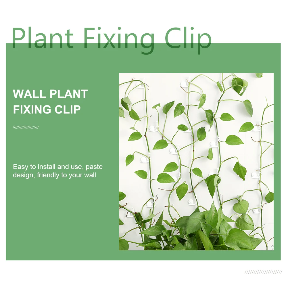 

10Pcs Plant Fixture Holder Self-Stick Plant Climbing Wall Clip Garden Vines Fixing Clip for Indoor Outdoor Decoration