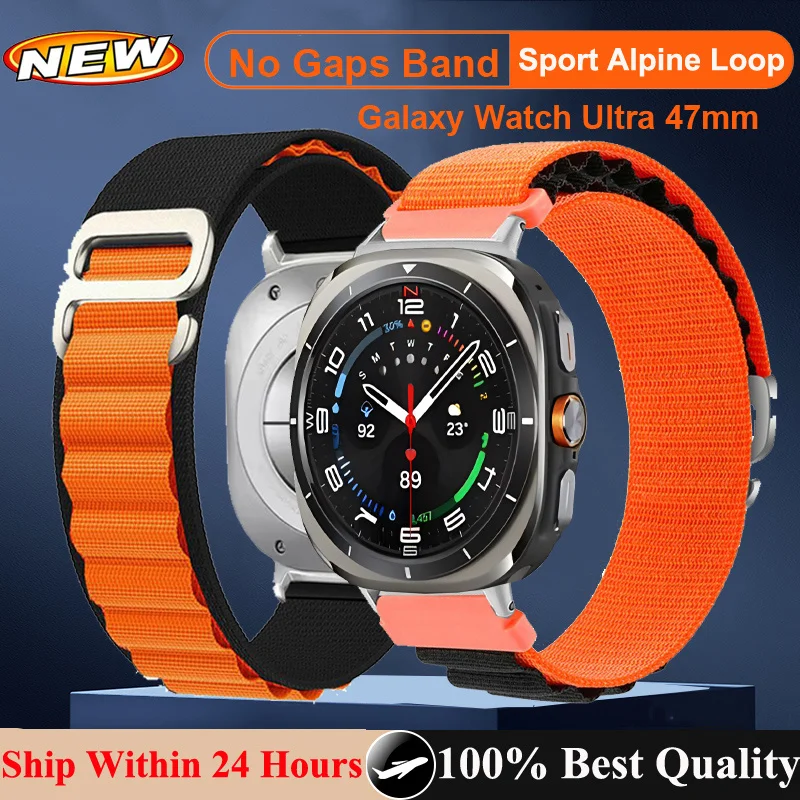 Alpin Loop Armband für Samsung Galaxy Uhr 7 Ultra 47mm Armband Sport Nylon Armband für Samsung Galaxy Ultra Band Zubehör