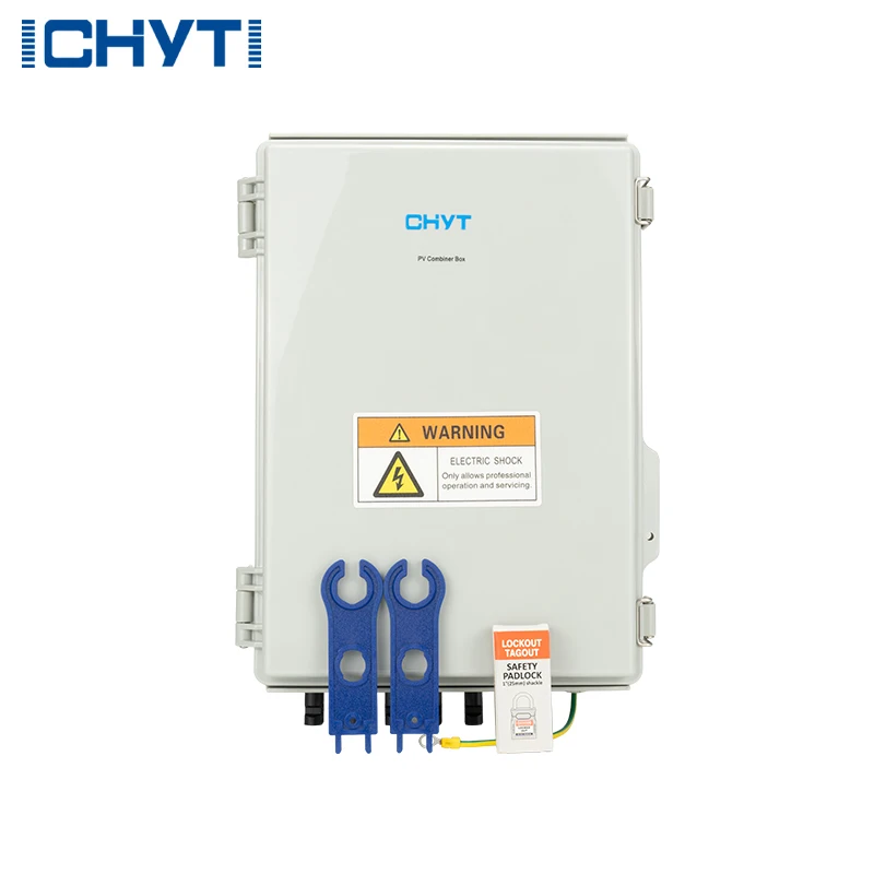 Waterproof Outdoor Surface Mounted 5-in-1-out 1000V IP65 Solar PV Surge Lightning Protection DC Distribution Box Combiner Box