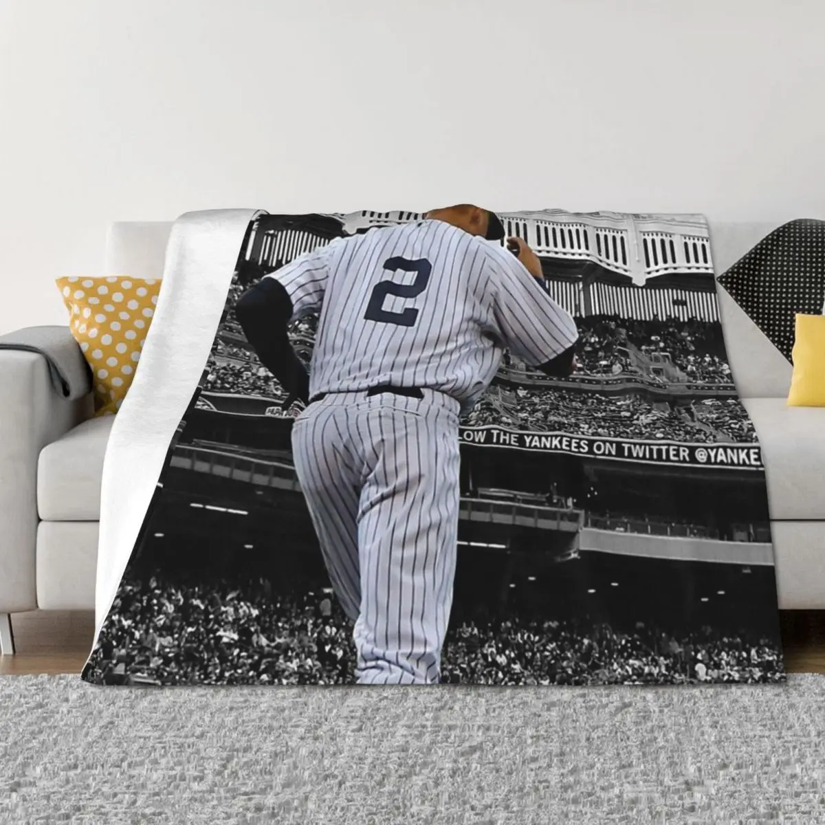 

Derek Jeter Throw Blanket Loose Sofa Travel Thermal Blankets