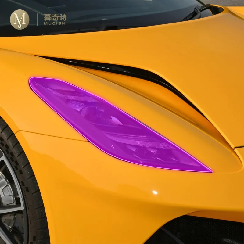 

Защитная пленка для автомобиля Lotus Emira 2022-2024, прозрачная пленка из ТПУ для защиты фар от царапин, дымчатого и черного цвета