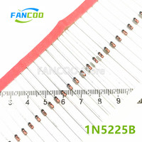 Original 1N5225B 1N5225 3V 1N5226B 3.3V 1N5226 3V3 1N5227B 3.6V 3V6 1N5227 1N5228B 1N5228 3.9V 3V9 DO35 500MW 0.5W 1/2W DO-35