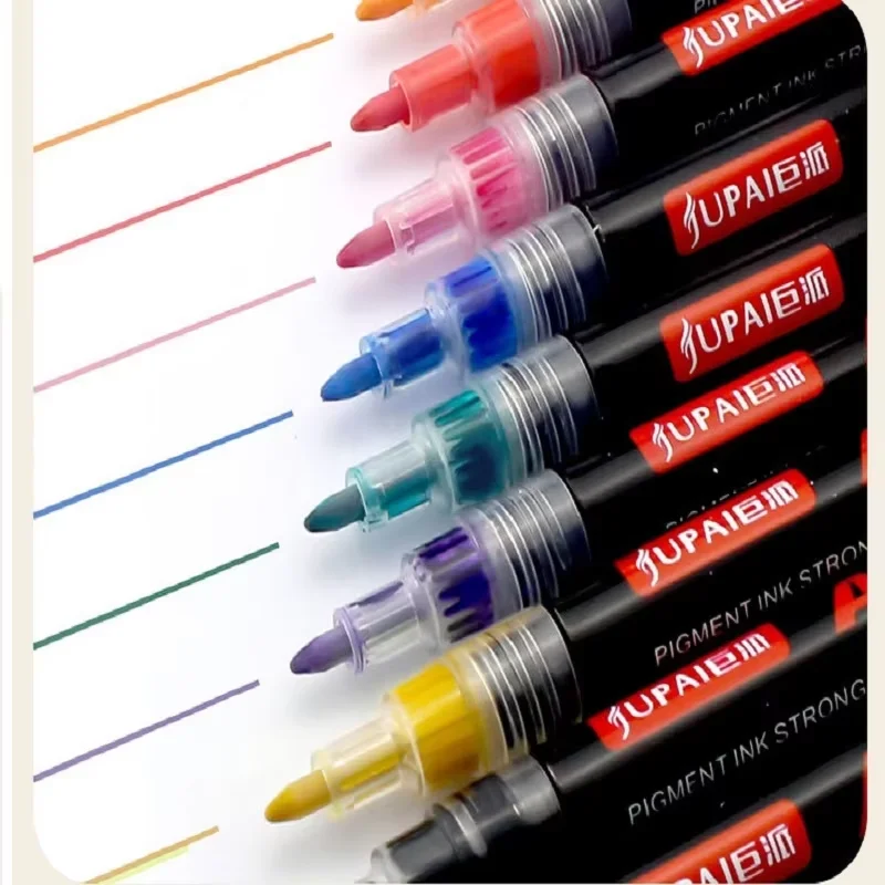 علامات فنية من الأكريليك 12/24 لونًا - للكتابة على الجدران وحسابات اليد والرسم بنفسك على الخشب والحجر والزجاج |   اللوازم المدرسية للفن والمدرسة.