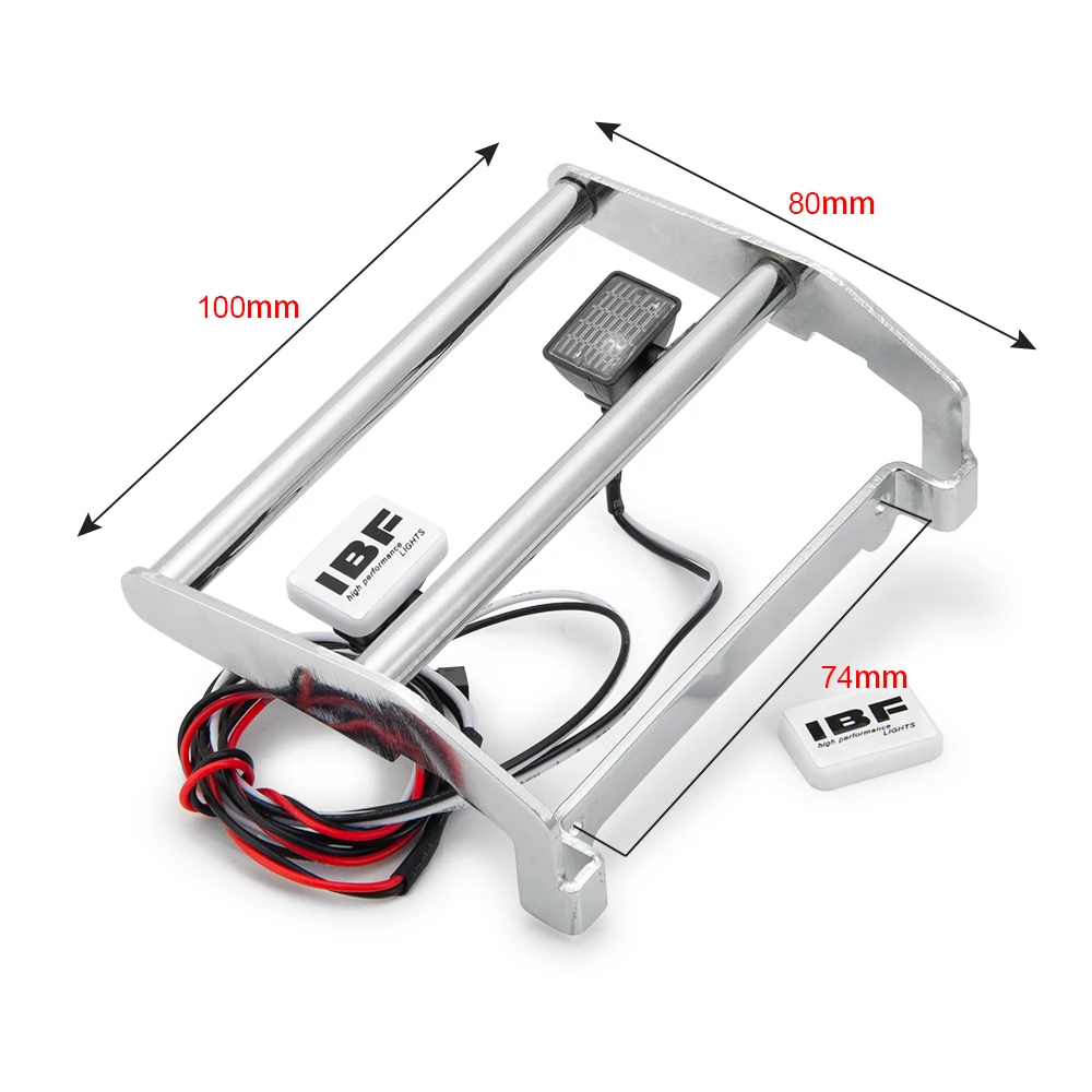 YEAHRUN Radiator Grill Plaat/Voorbumper/Achteruitkijkspiegel/Rok Staart Guard voor TRX-4 Vroege Bronco 1/10 RC Auto Upgrade Onderdelen