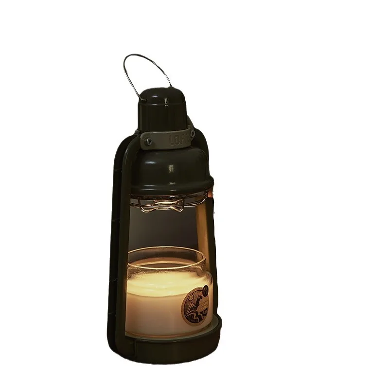 

Mikino wax melting fireless aromatherapy ambient candle melting lamp candlestick high value retro aromatherapy lamp