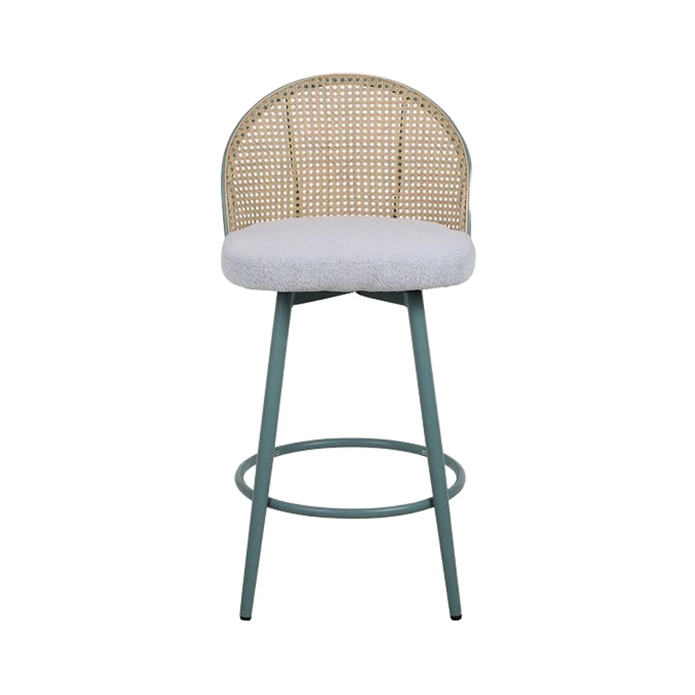 

Modern Minimalist Adjustable High Leg Caf Stool Bar Chair Rattan Backrest High Quality Upholstered Customizable Living Room