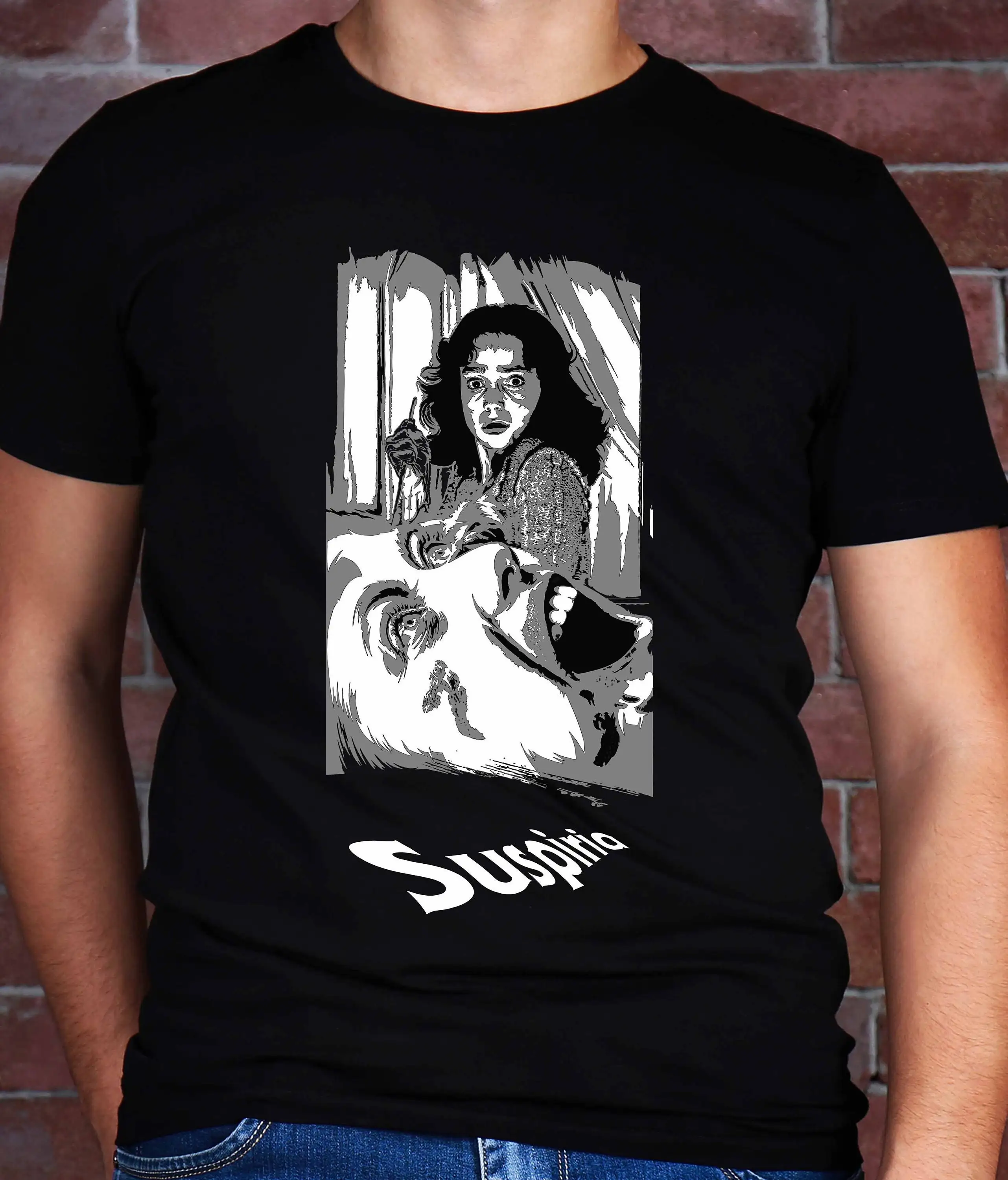 SUSPIRIA T Shirt Giallo Dark Horror Gothic Suspense Arty For Men