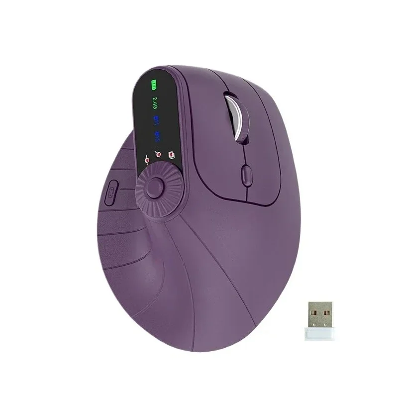 

Ergonomic vertical mouse, silent rechargeable Bluetooth wireless mouse office