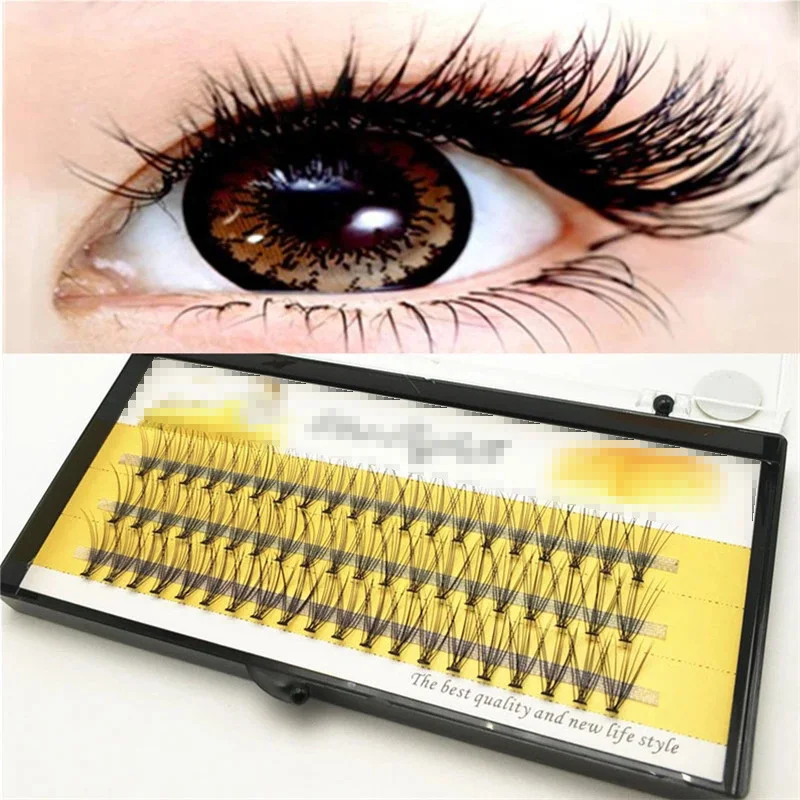 10D Cluster Eyelashes Natural Eyelash Extension Individual Eyelash Bunches 1 Box/60 Bundle Makeup Tools Lashes Wholesale