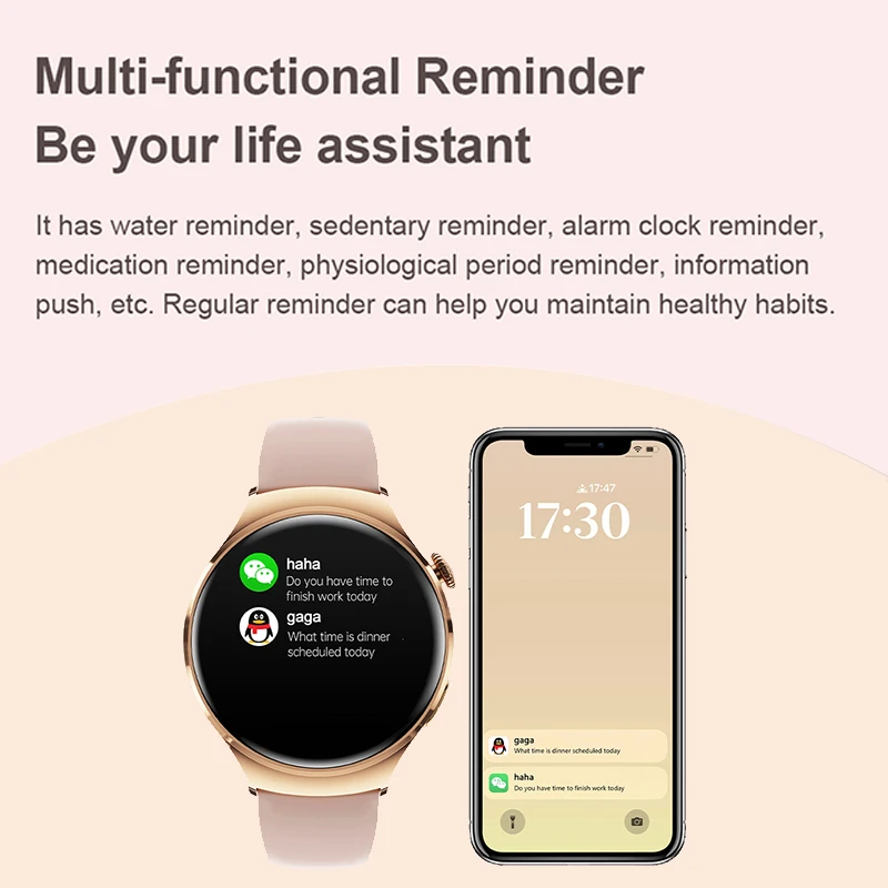 1.27 "ساعة ذكية للنساء نظام تحديد المواقع الرياضة مسار معدل ضربات القلب ضغط الدم NFC بلوتوث دعوة سيدة نساء ساعة ذكية لنظام أندرويد IOS