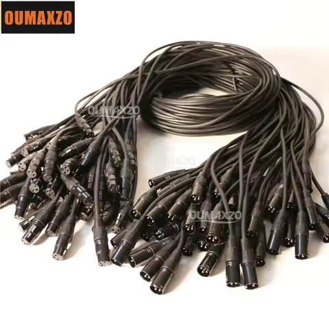 XLR connector DMX cable 1.5M 2M 3M Dmx512 cable Stage Lighting 3 Pin Connector cable for LED Par beam moving head Stage Light